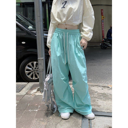 Women's Loose Straight Color Casual Pants