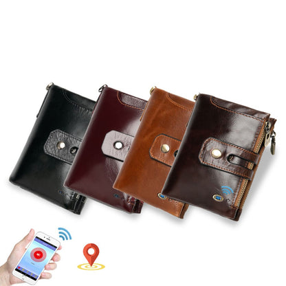 Anti - lose multi - card casual retro leather wallet