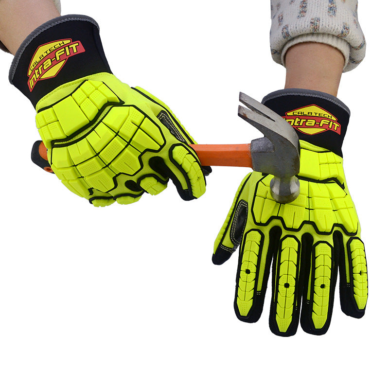 Anticollision Anti-cutting Wear-resistant Heavy-duty Multifunctional Mechanical Gloves