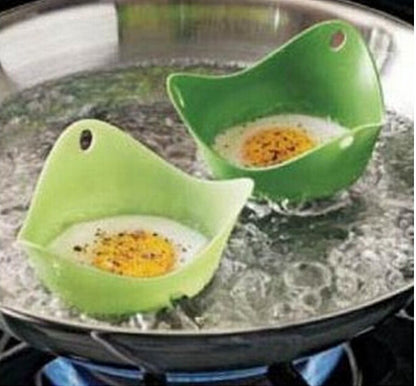 طباخ البيض السيليكون الأخضر. طباخ البيض السيليكون 4 ألوان