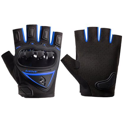 Outdoor Sports Breathable Non-slip Long Finger Half Finger Touch Screen Riding Gloves