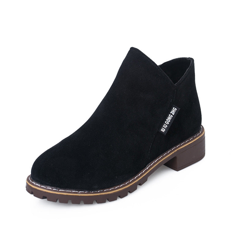 Ankle Boots Fall Winter Frosted Shoes Women Fashion