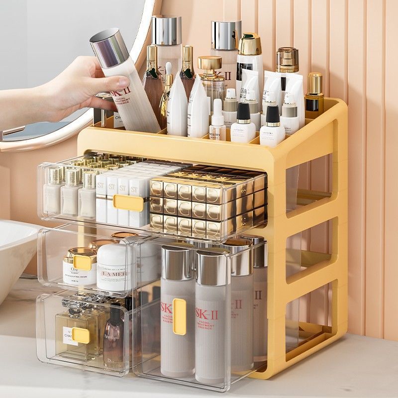 Desktop Transparent Drawer Cosmetic Storage Box