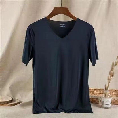 Ice Silk Quick Drying Clothes Sportswear Men's Stretch Short Sleeve T-shirt