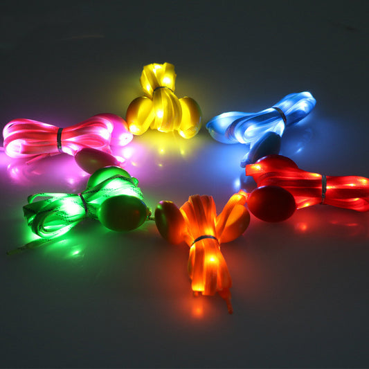 متعدد الألوان LED نايلون المنسوجة حبل بار الطرف