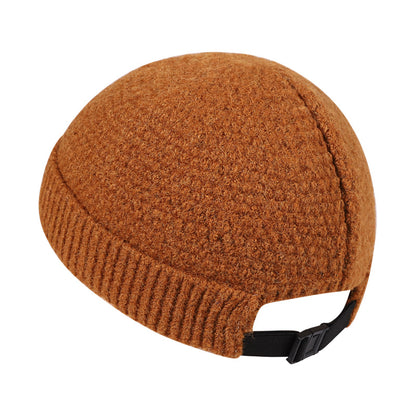 قبعة صوفية محبوكة دافئة للخريف والشتاء في الهواء الطلق