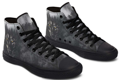 Printed Couple High-top Canvas Shoes